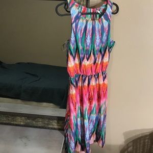 Athleta Multicolor Tassel Dress